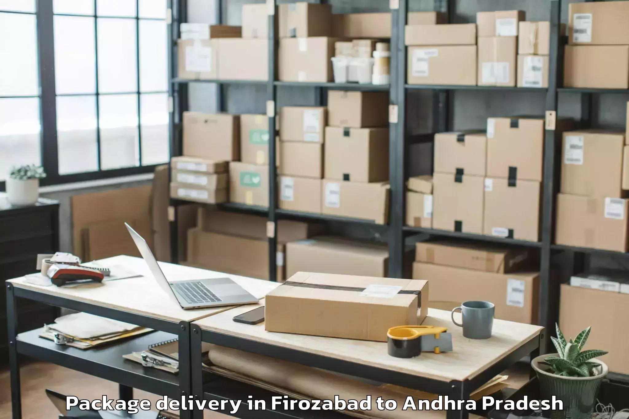 Professional Firozabad to Varadaiahpalem Package Delivery